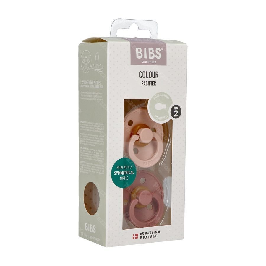 Bibs 2 Fopspeen Symmetric Duo Blush/woodchuck 2