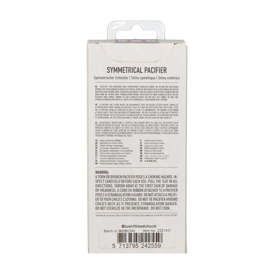 Bibs 2 Fopspeen Symmetric Duo Blush/woodchuck 2