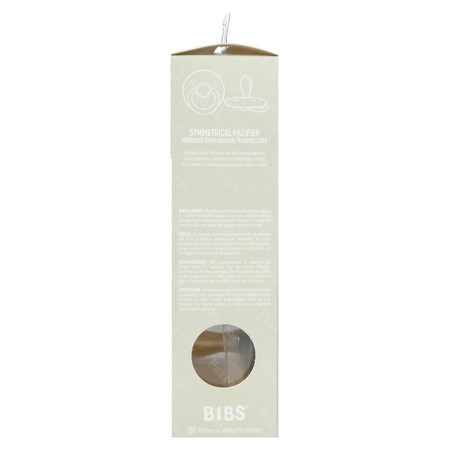 Bibs 1 Fopspeen Symmetric Duo Sand/iron 2