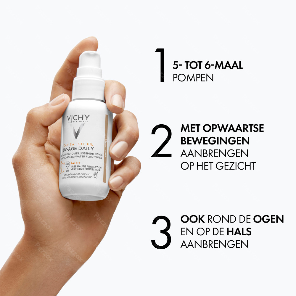 Vichy Capital Soleil Uv-Age Daily Getint Licht SPF50+ 40ml