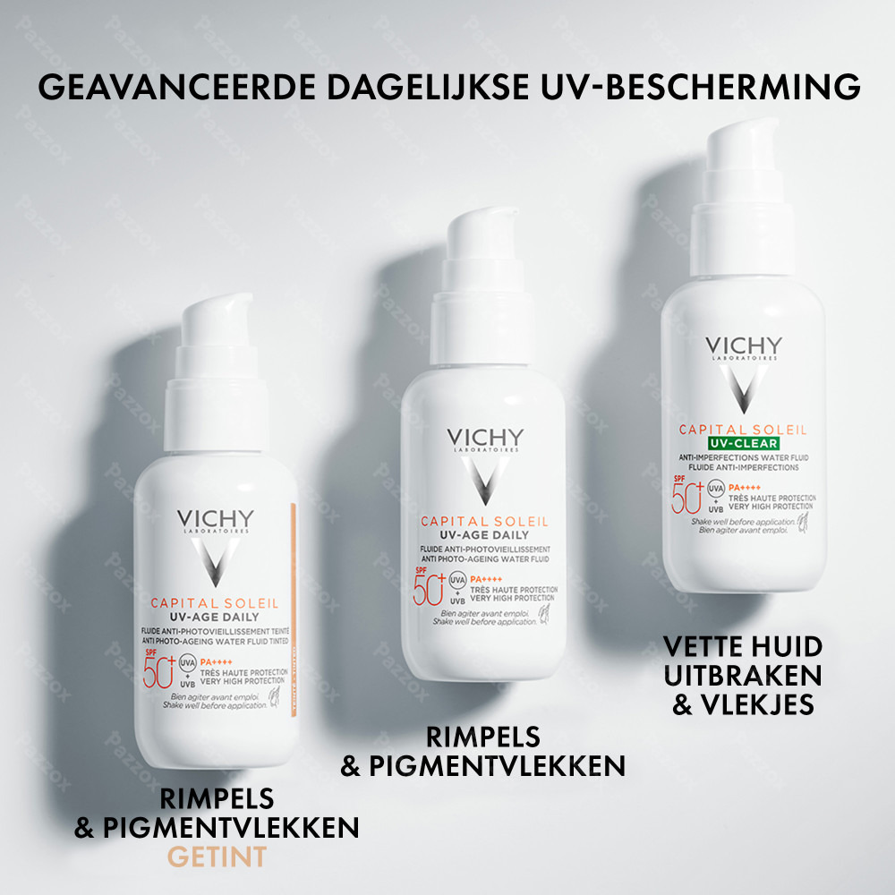 Vichy Capital Soleil Uv-Age Daily Getint Licht SPF50+ 40ml
