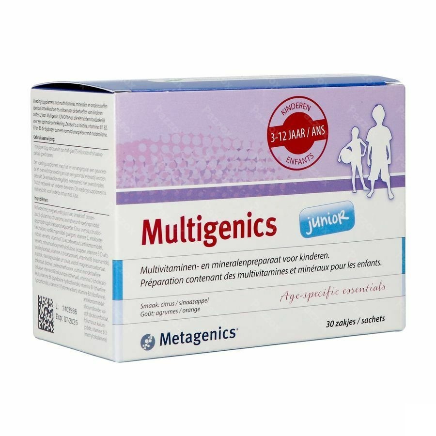 Metagenics MultiGenics Junior 30 Zakjes