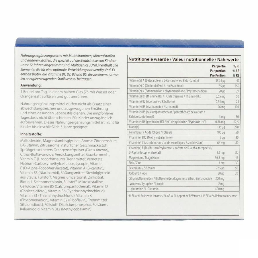 Metagenics MultiGenics Junior 30 Zakjes