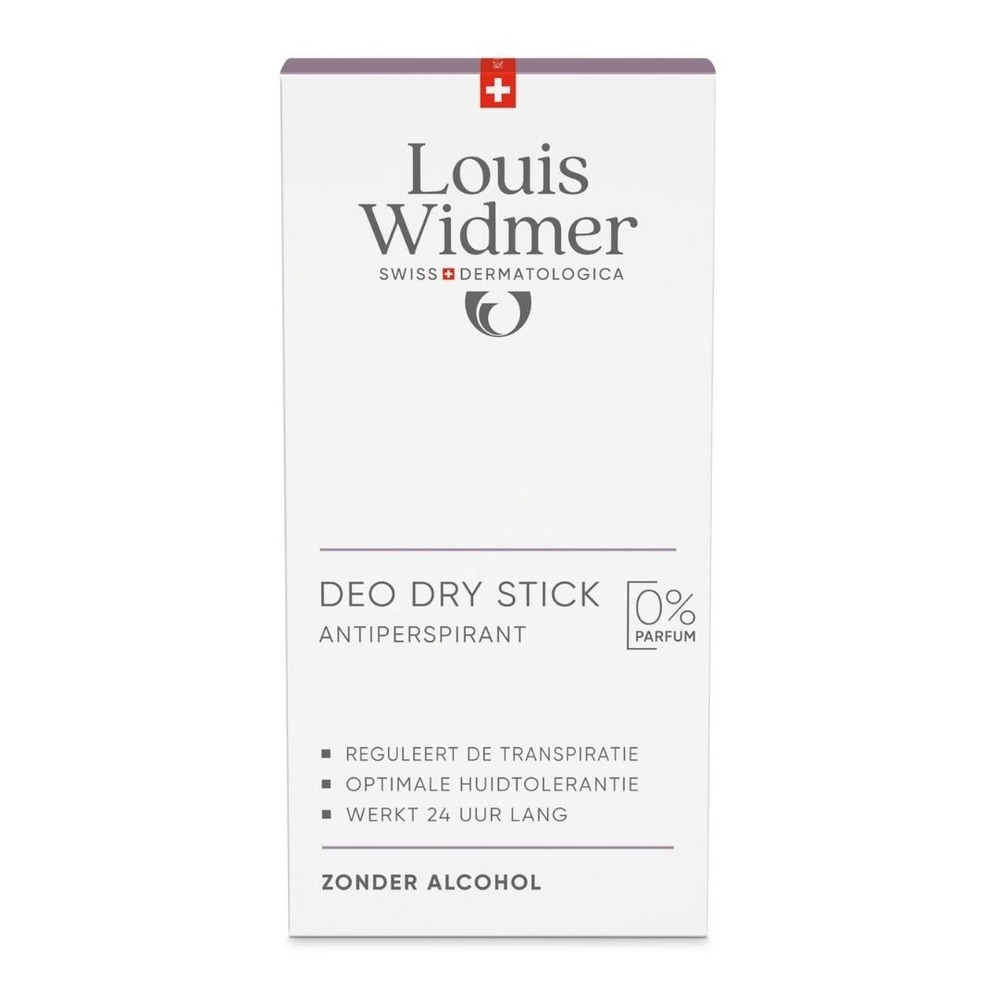 Louis Widmer Deo Dry Stick Antiperspirant Zonder Parfum 50ml