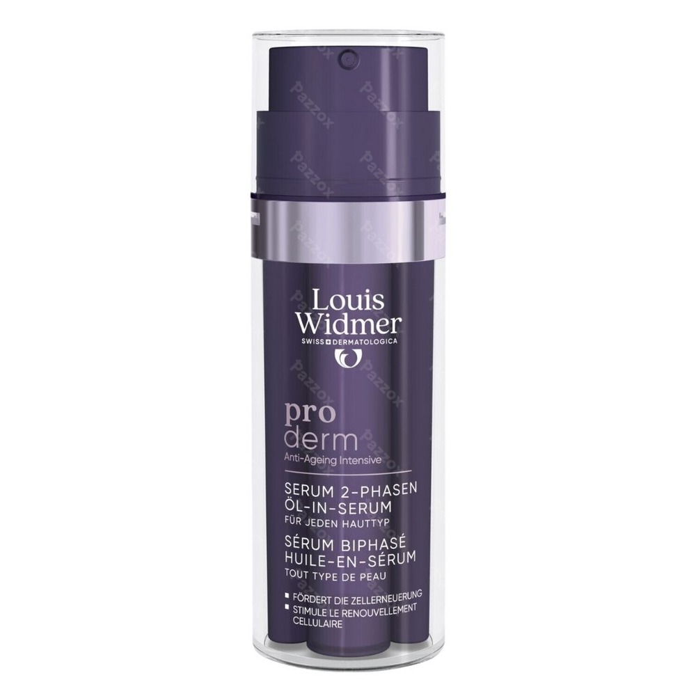 Louis Widmer Proderm Tweefasig Serum Olie-In-Serum Geparfumeerd 35ml