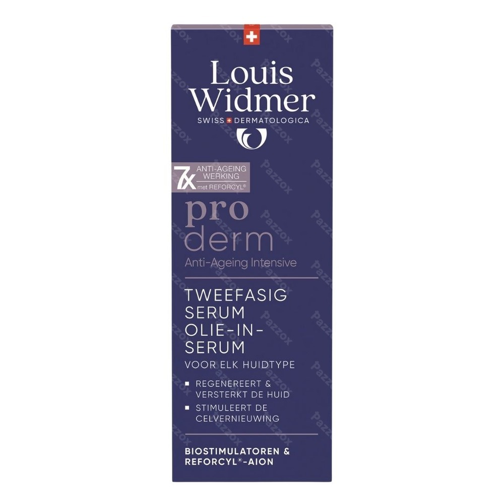 Louis Widmer Proderm Tweefasig Serum Olie-In-Serum Geparfumeerd 35ml