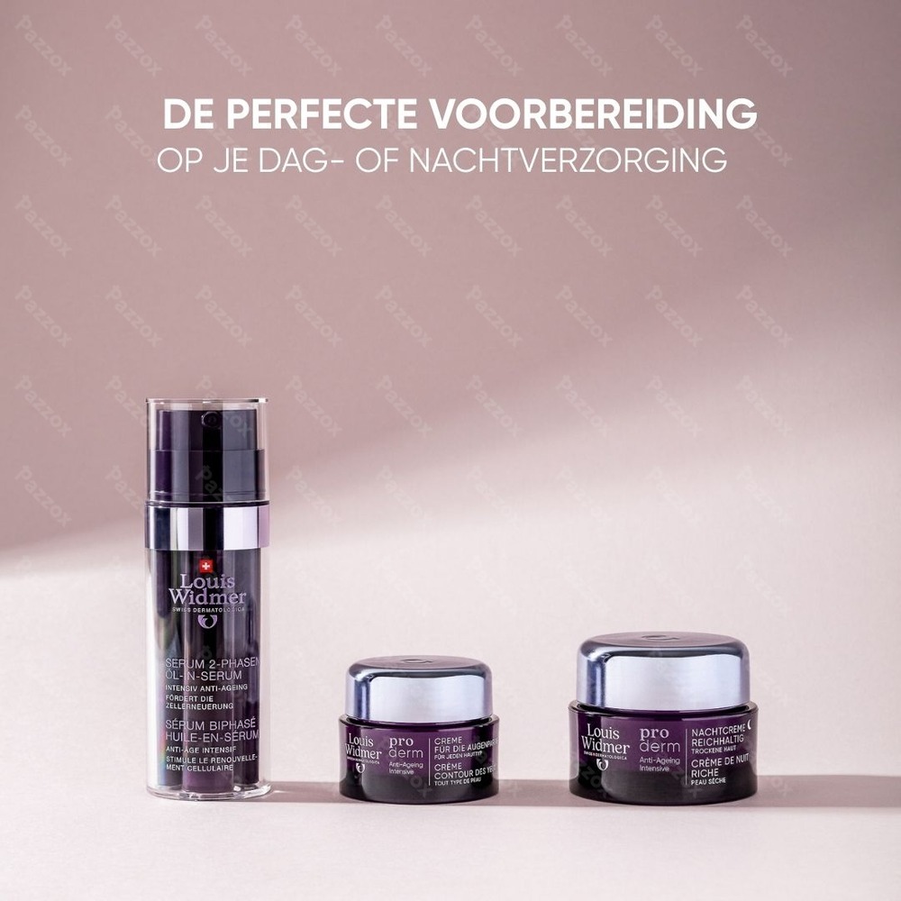 Louis Widmer Proderm Tweefasig Serum Olie-In-Serum Geparfumeerd 35ml