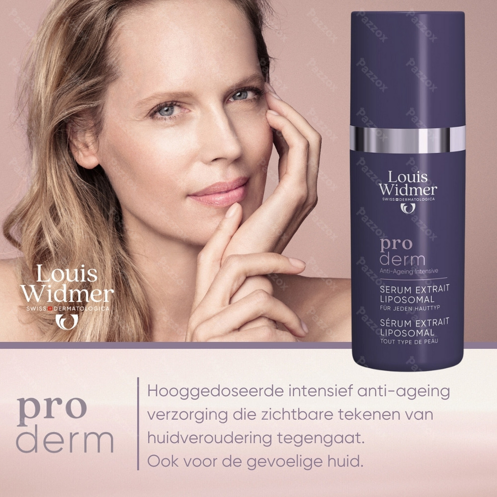 Louis Widmer Proderm Extrait Liposomal Serum Zonder Parfum 30ml
