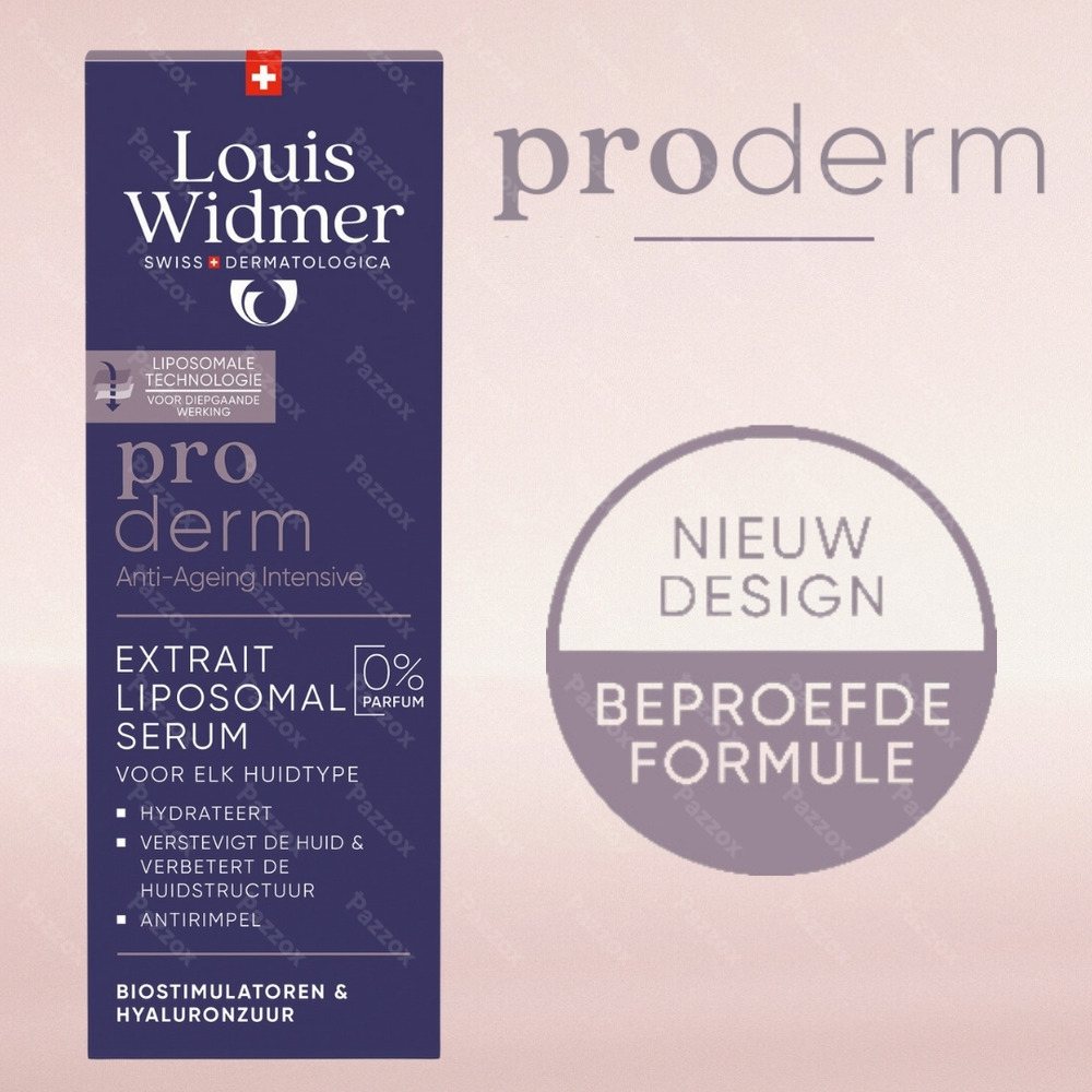 Louis Widmer Proderm Extrait Liposomal Serum Zonder Parfum 30ml