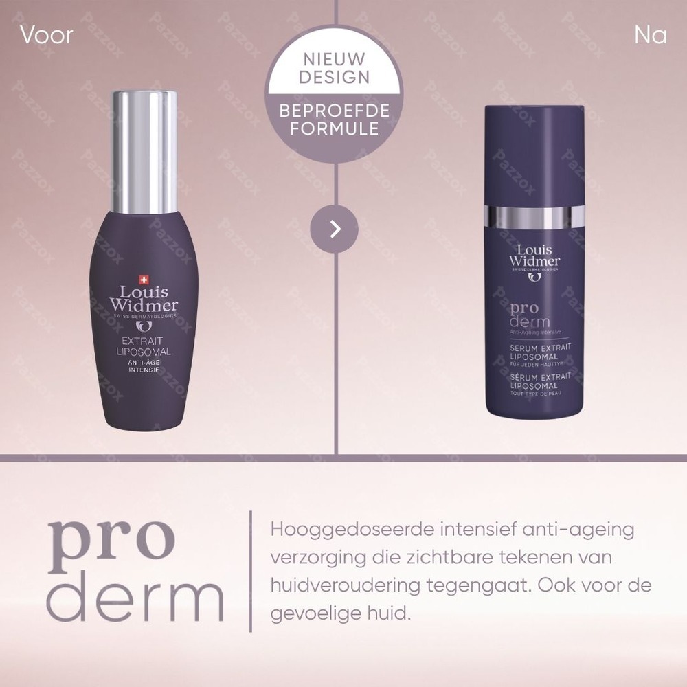 Louis Widmer Proderm Extrait Liposomal Serum Zonder Parfum 30ml