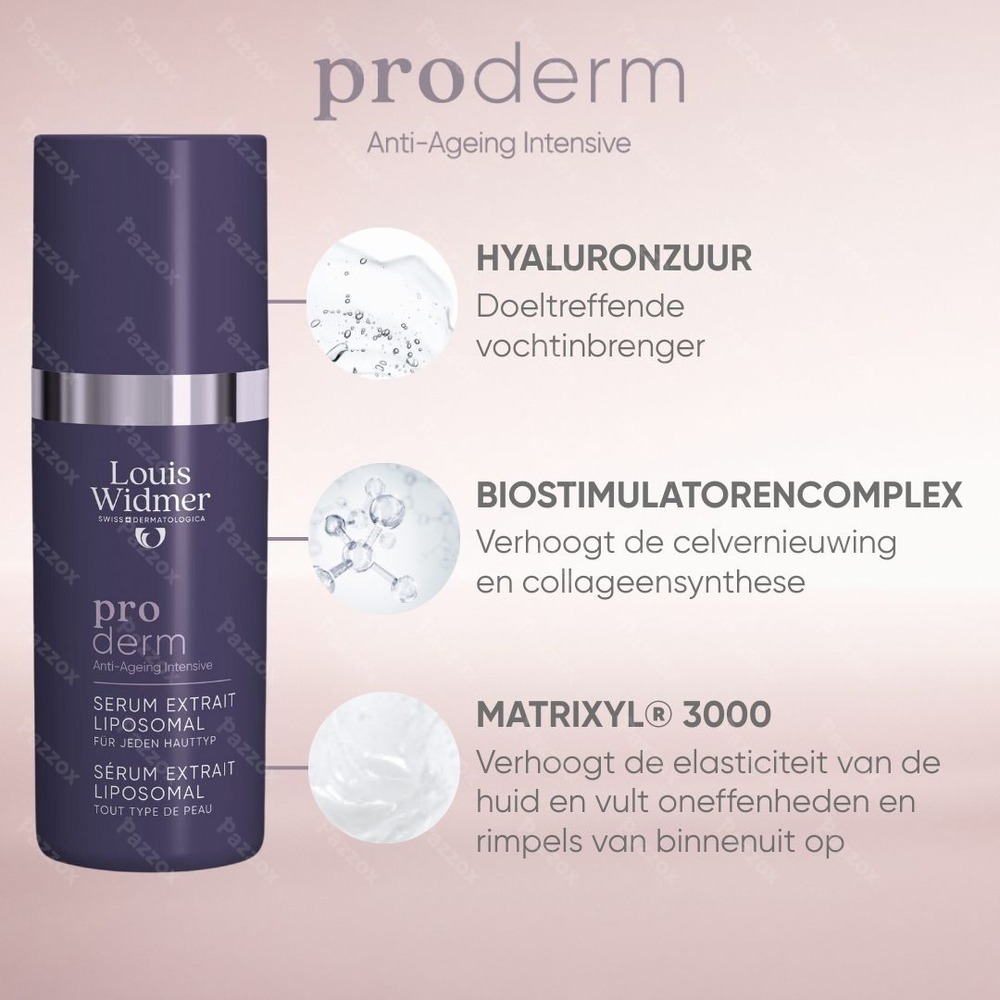 Louis Widmer Proderm Extrait Liposomal Serum Zonder Parfum 30ml