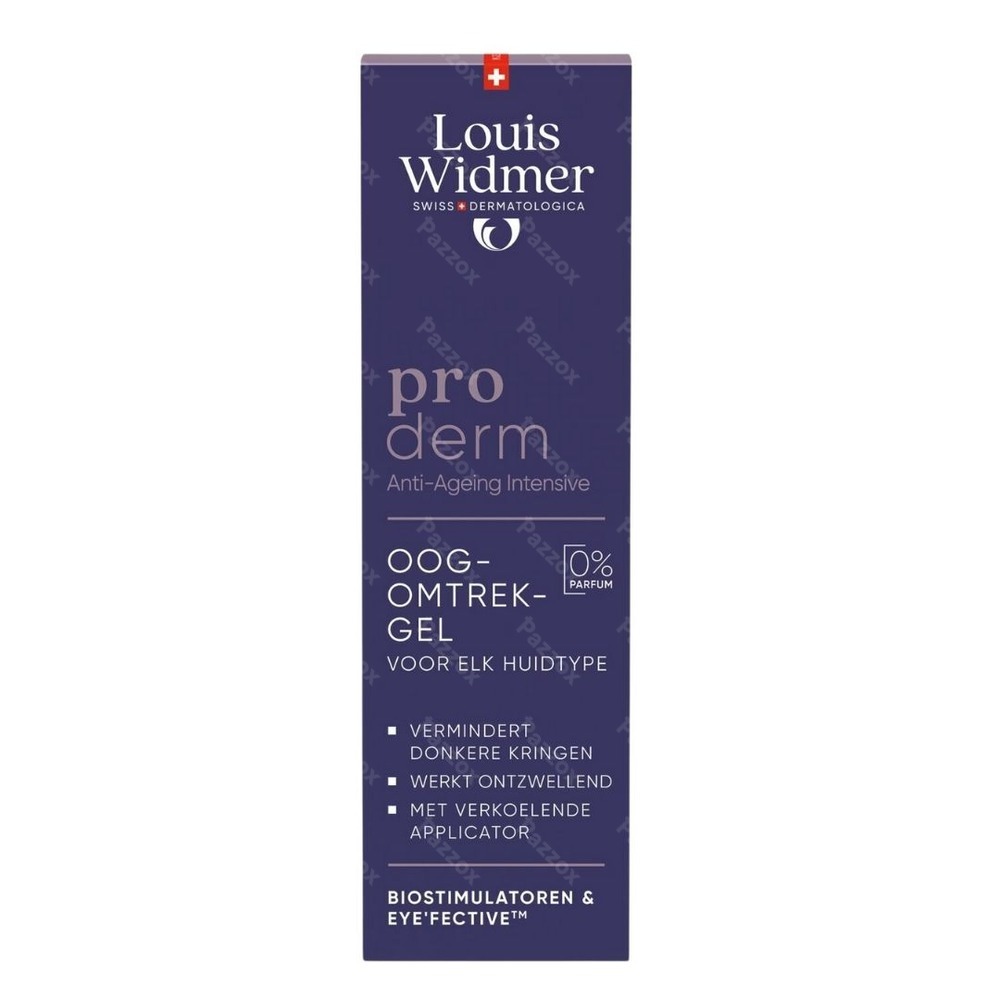 Louis Widmer Proderm Oogomtrekgel Zonder Parfum 15ml