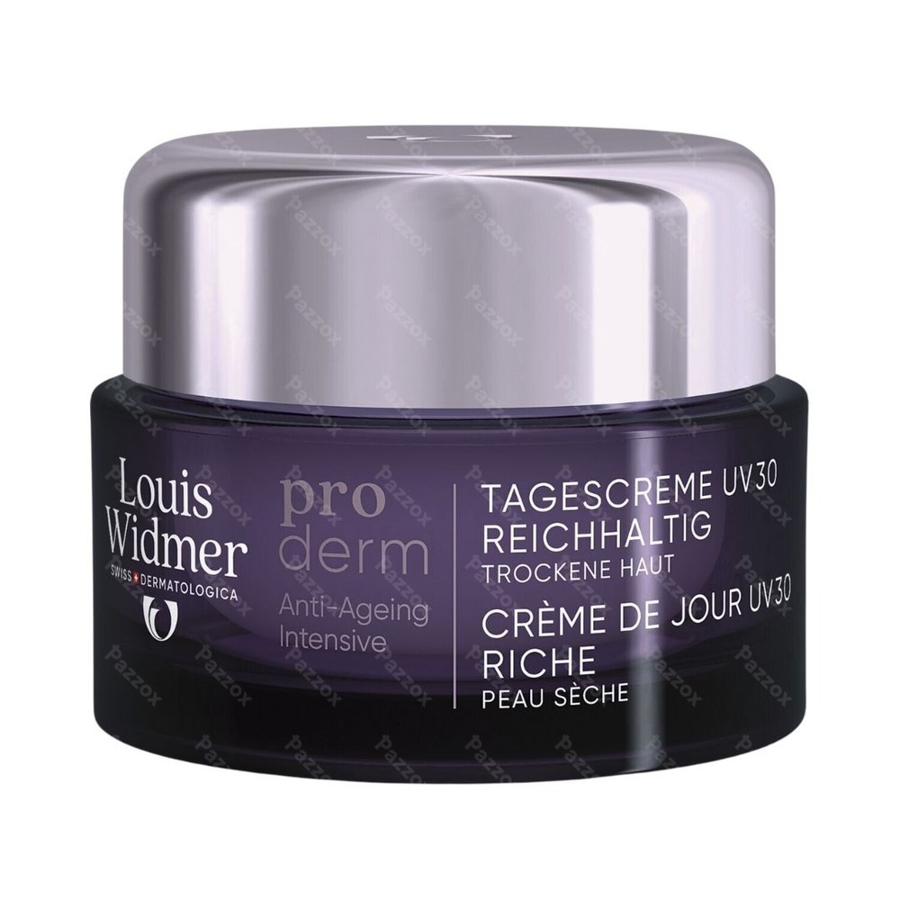 Louis Widmer Proderm Dagcrème UV 30 Rijke Textuur Met Parfum 50ml
