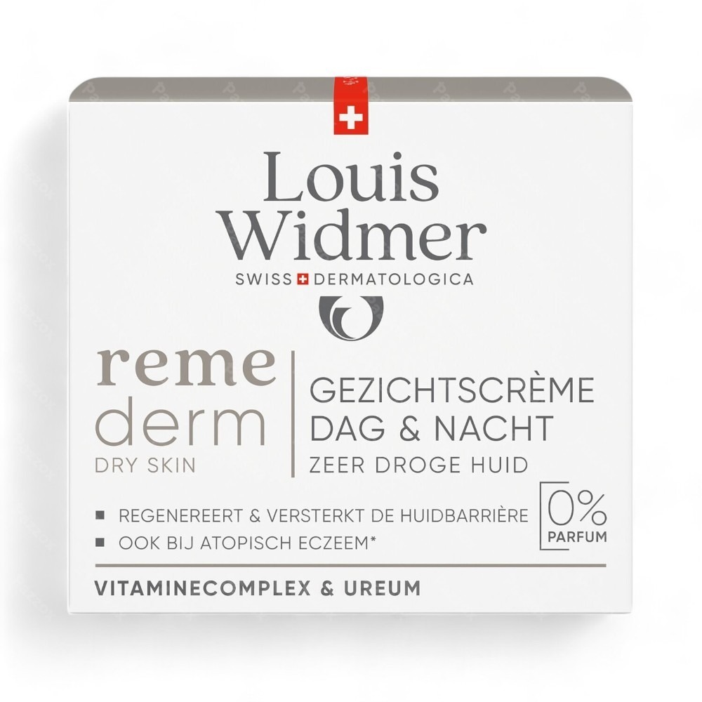 Louis Widmer Remederm Gezichtscrème Dag & Nacht Zonder Parfum 50ml