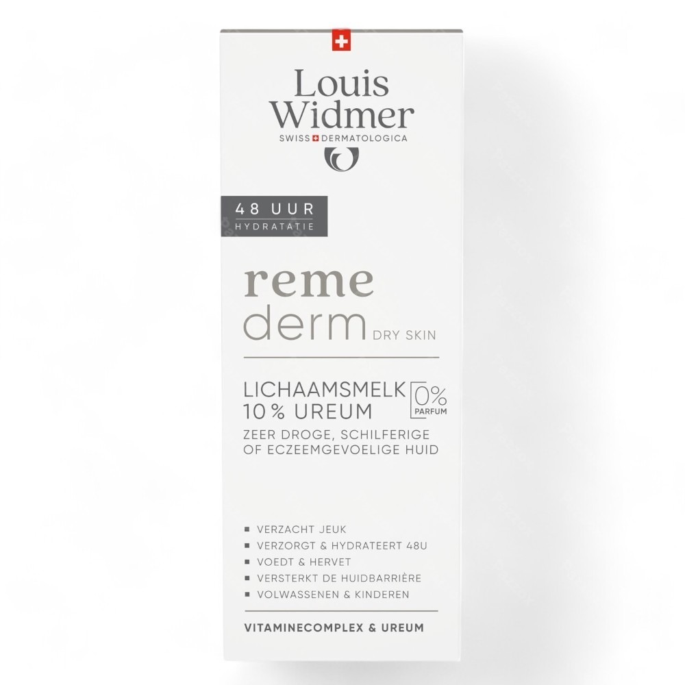 Louis Widmer Remederm Lichaamsmelk 10 % Ureum Zonder Parfum 200ml