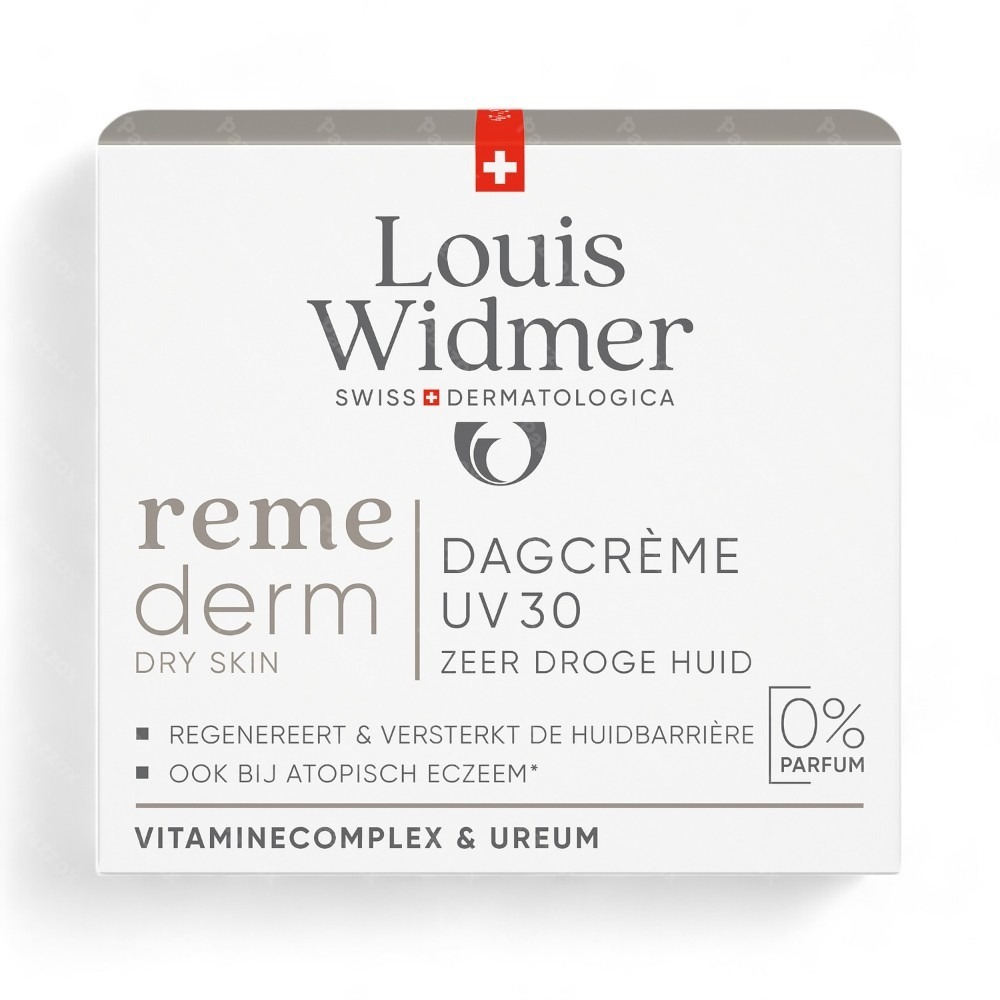 Louis Widmer Remederm Dagcrème Uv 30 Zonder Parfum 50ml