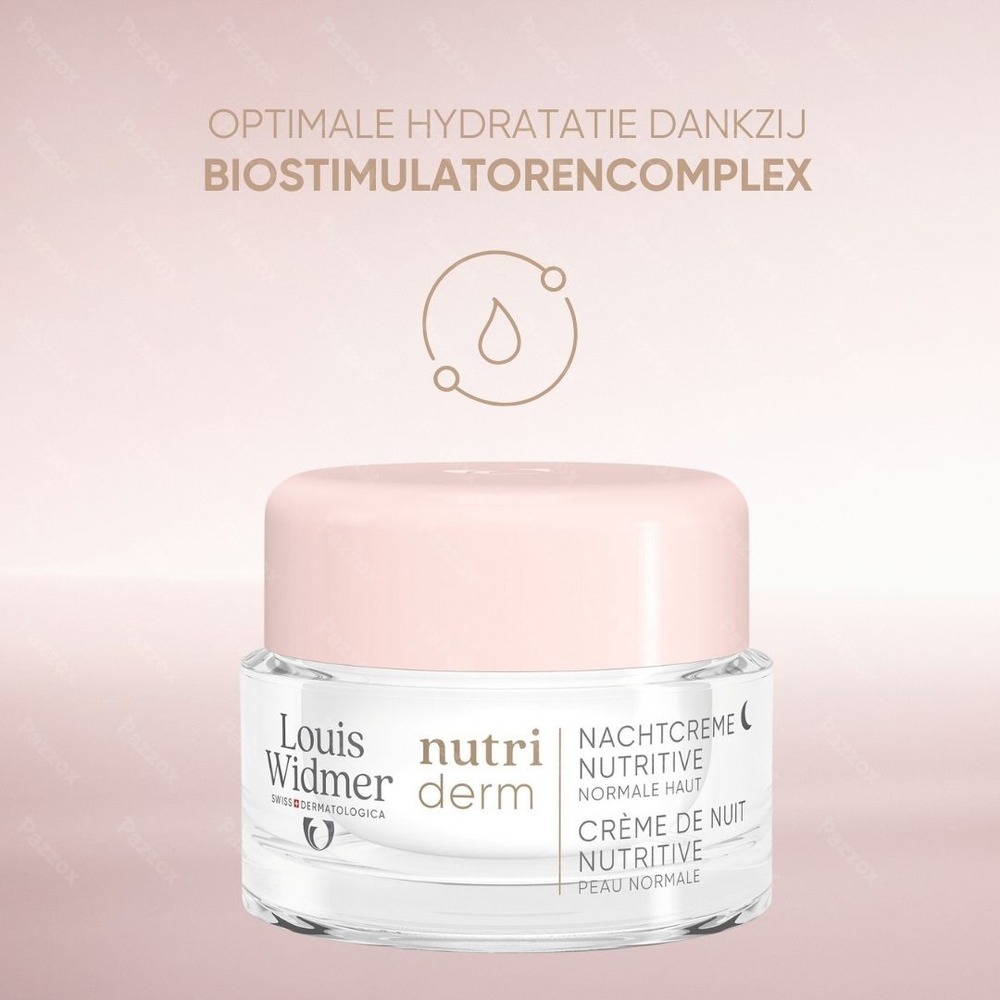 Louis Widmer Nutriderm Nutritive Nachtcrème Zonder Parfum 50ml