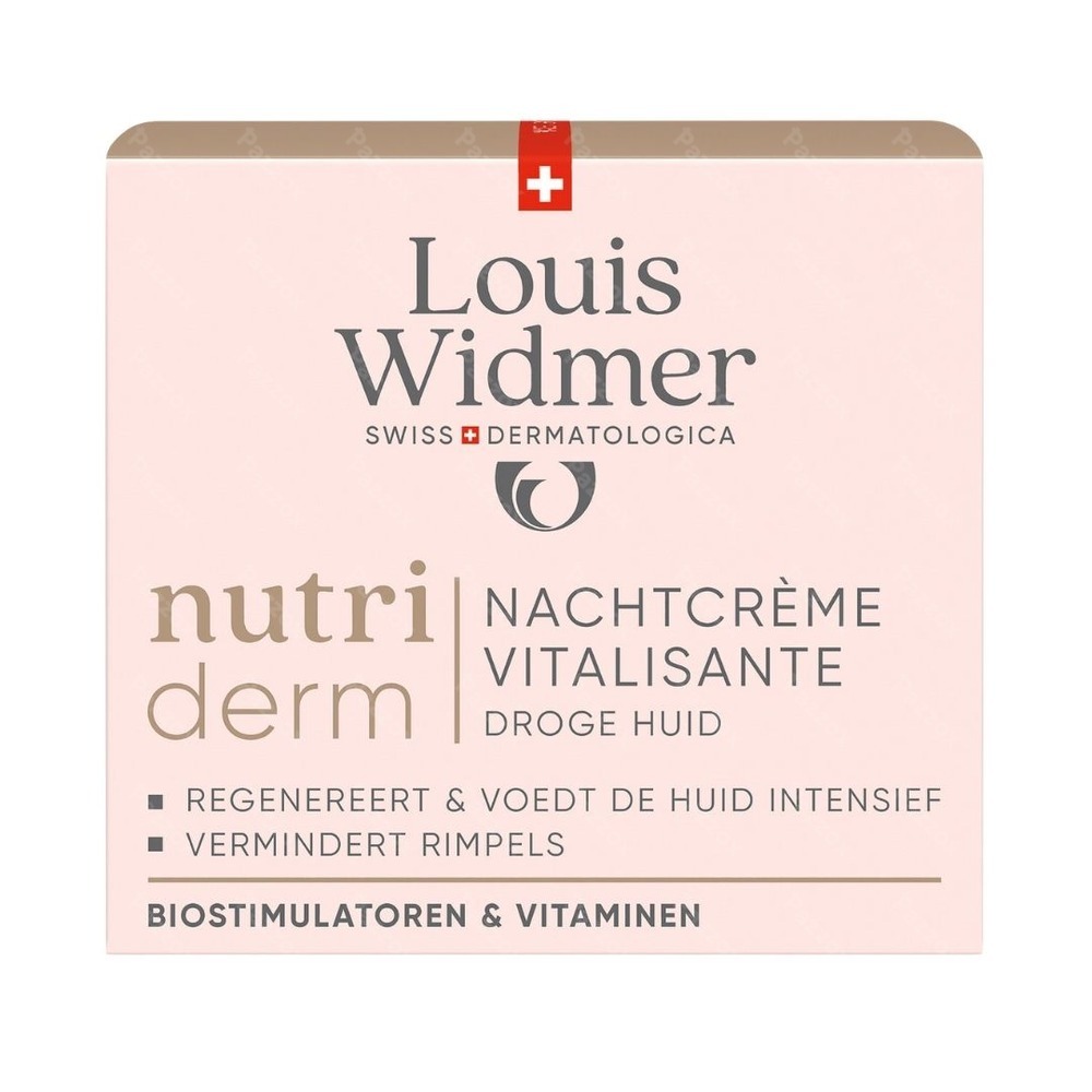Louis Widmer Nutriderm Vitaliserende Nachtcrème Geparfumeerd 50ml