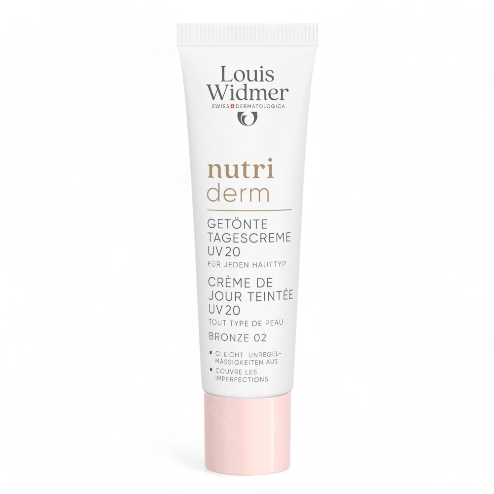 Louis Widmer Nutriderm Getinte Dagcrème Uv 20 Bronze 02 Zonder Parfum 30ml