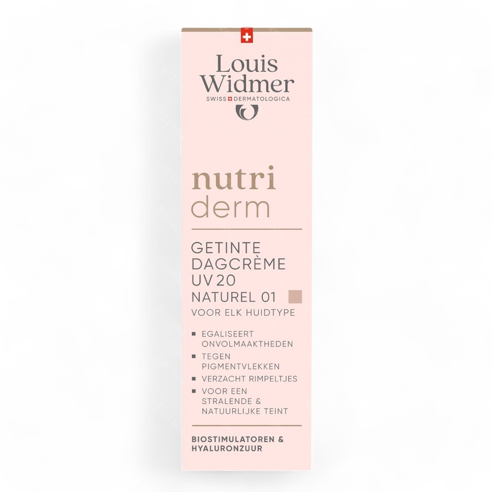 Louis Widmer Nutriderm Getinte Dagcrème Uv 20 Naturel 01 Met Parfum 30ml