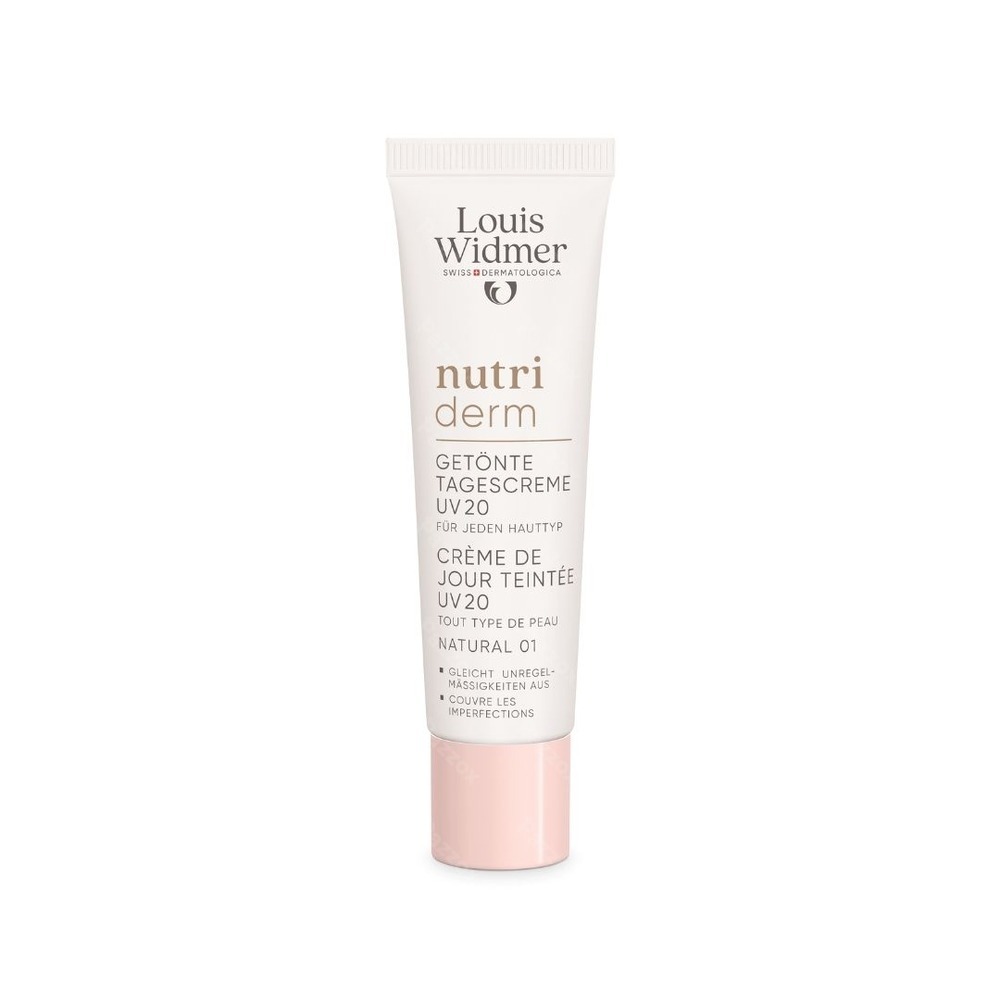Louis Widmer Nutriderm Getinte Dagcrème Uv 20 Naturel 01 Met Parfum 30ml