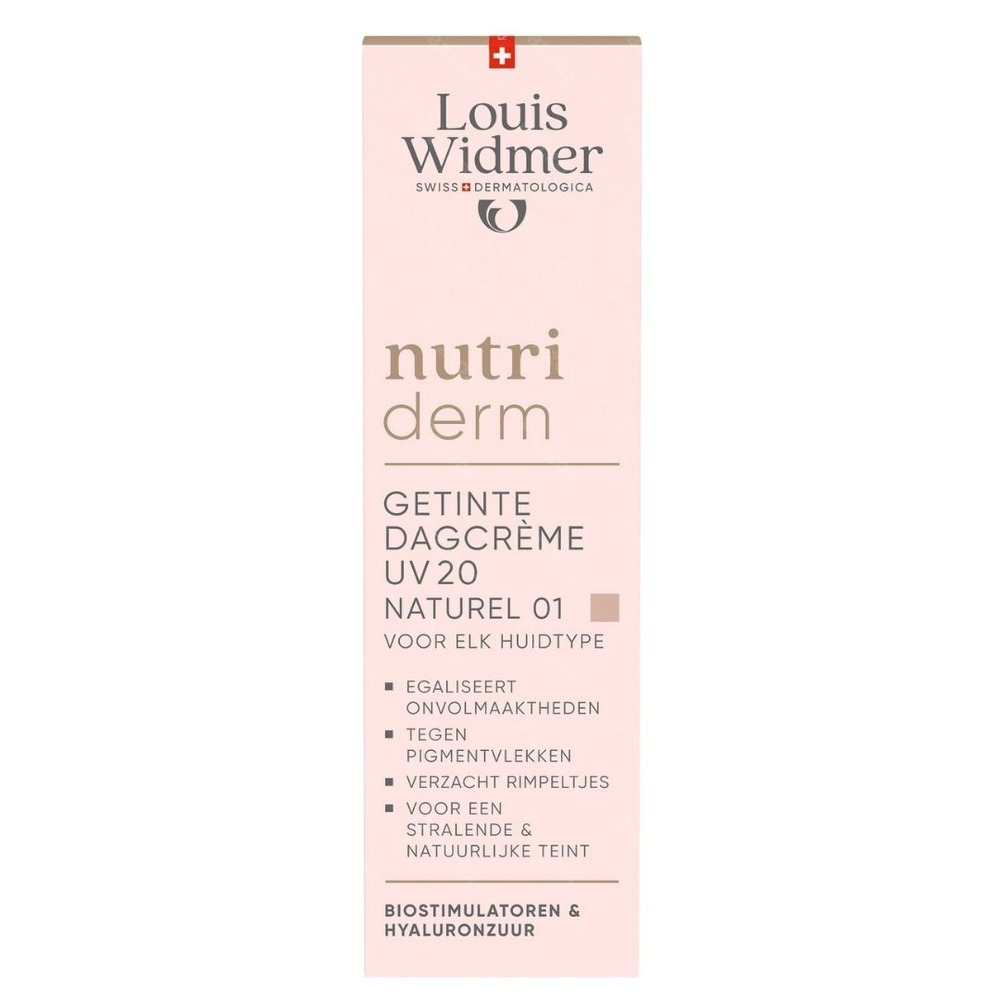 Louis Widmer Nutriderm Getinte Dagcrème Uv 20 Naturel 01 Met Parfum 30ml