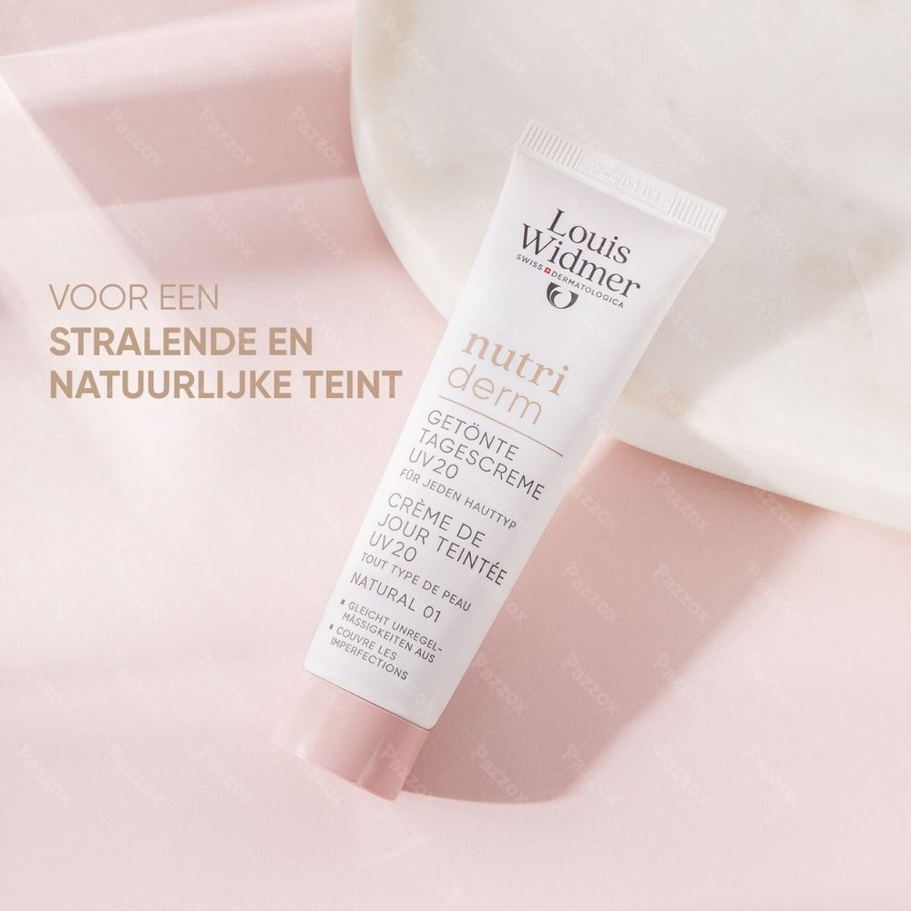 Louis Widmer Nutriderm Getinte Dagcrème Uv 20 Naturel 01 Met Parfum 30ml