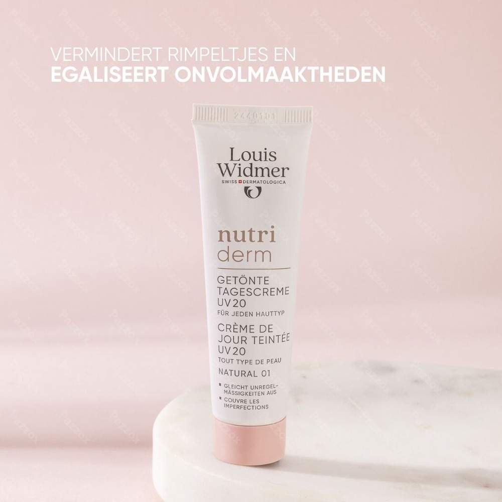 Louis Widmer Nutriderm Getinte Dagcrème Uv 20 Naturel 01 Met Parfum 30ml