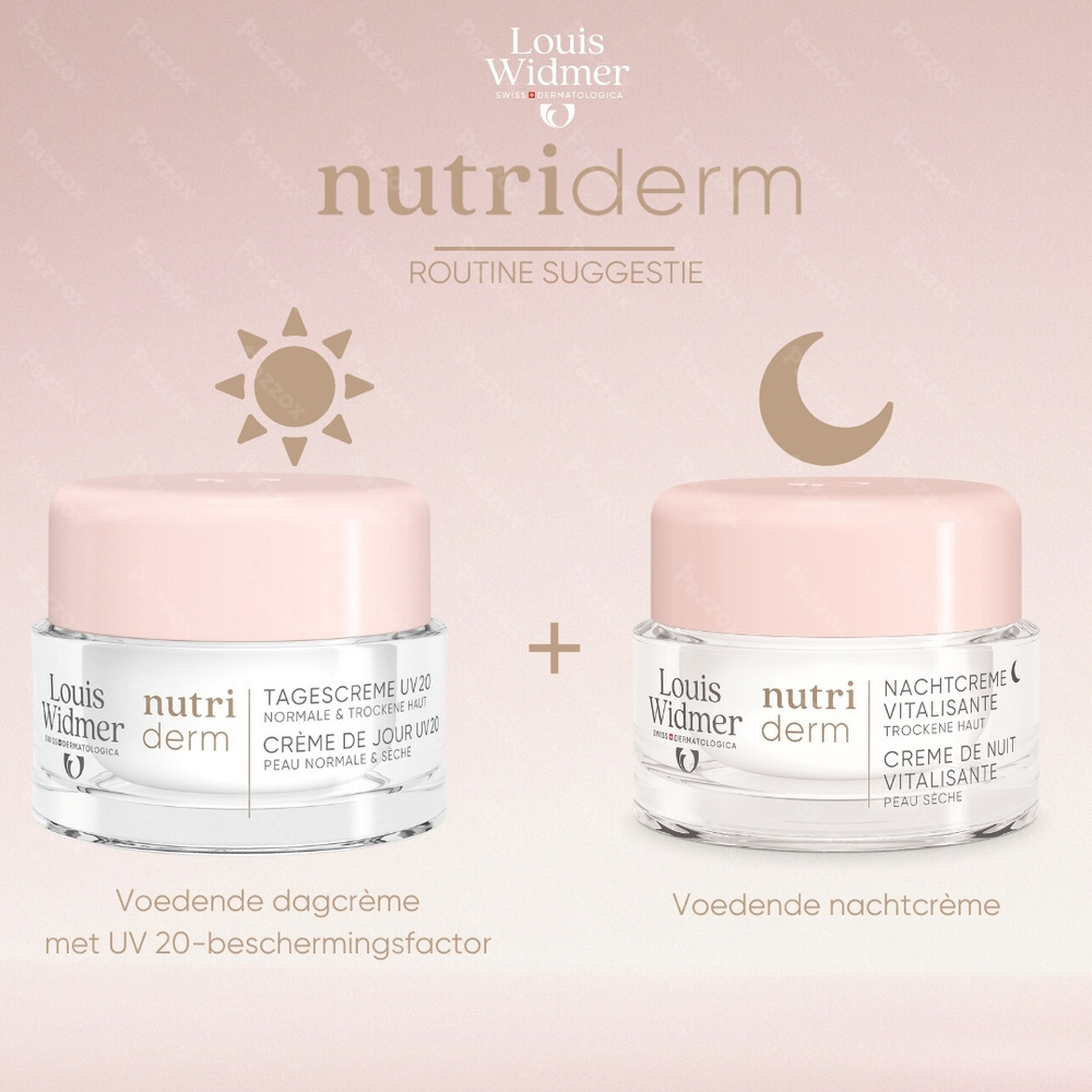 Louis Widmer Nutriderm Dagcrème Uv 20 Met Parfum 50ml