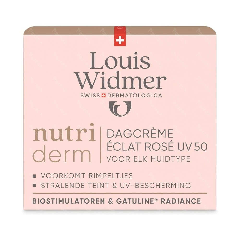 Louis Widmer Nutriderm Dagcrème Éclat Rosé Uv 50 met Parfum50ml