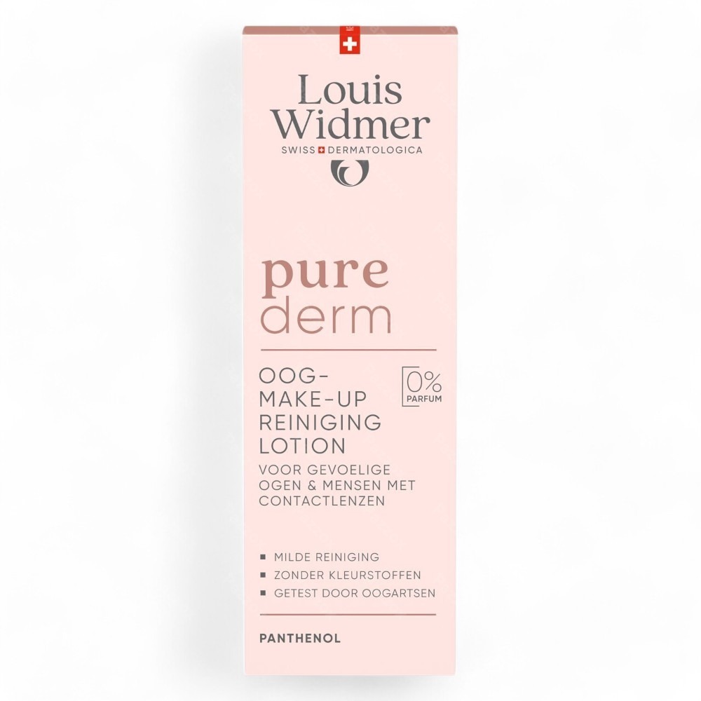 Louis Widmer Purederm Oogmake-up Reiniging Lotion Zonder Parfum 100ml