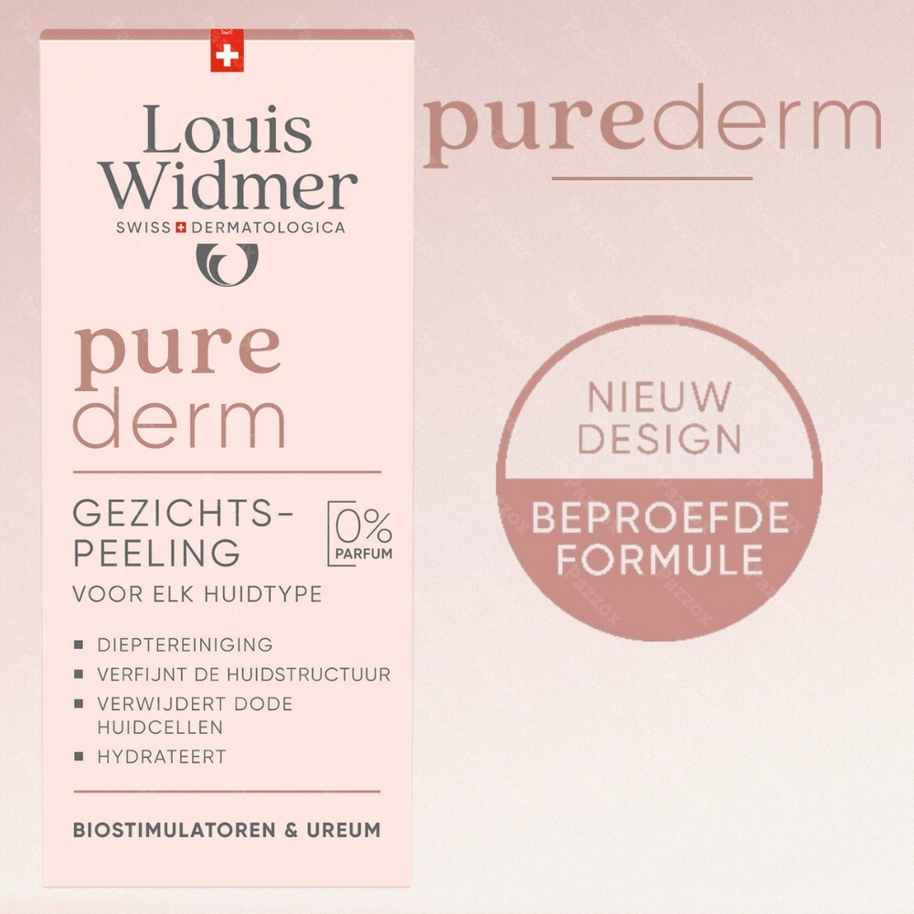 Louis Widmer Purederm Gezichtspeeling Zonder Parfum 50ml