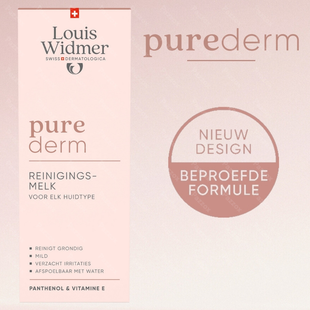 Louis Widmer Purederm Reinigingsmelk Met Parfum 200ml