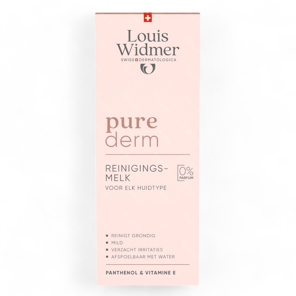 Louis Widmer Purederm Reinigingsmelk Zonder Parfum 200ml