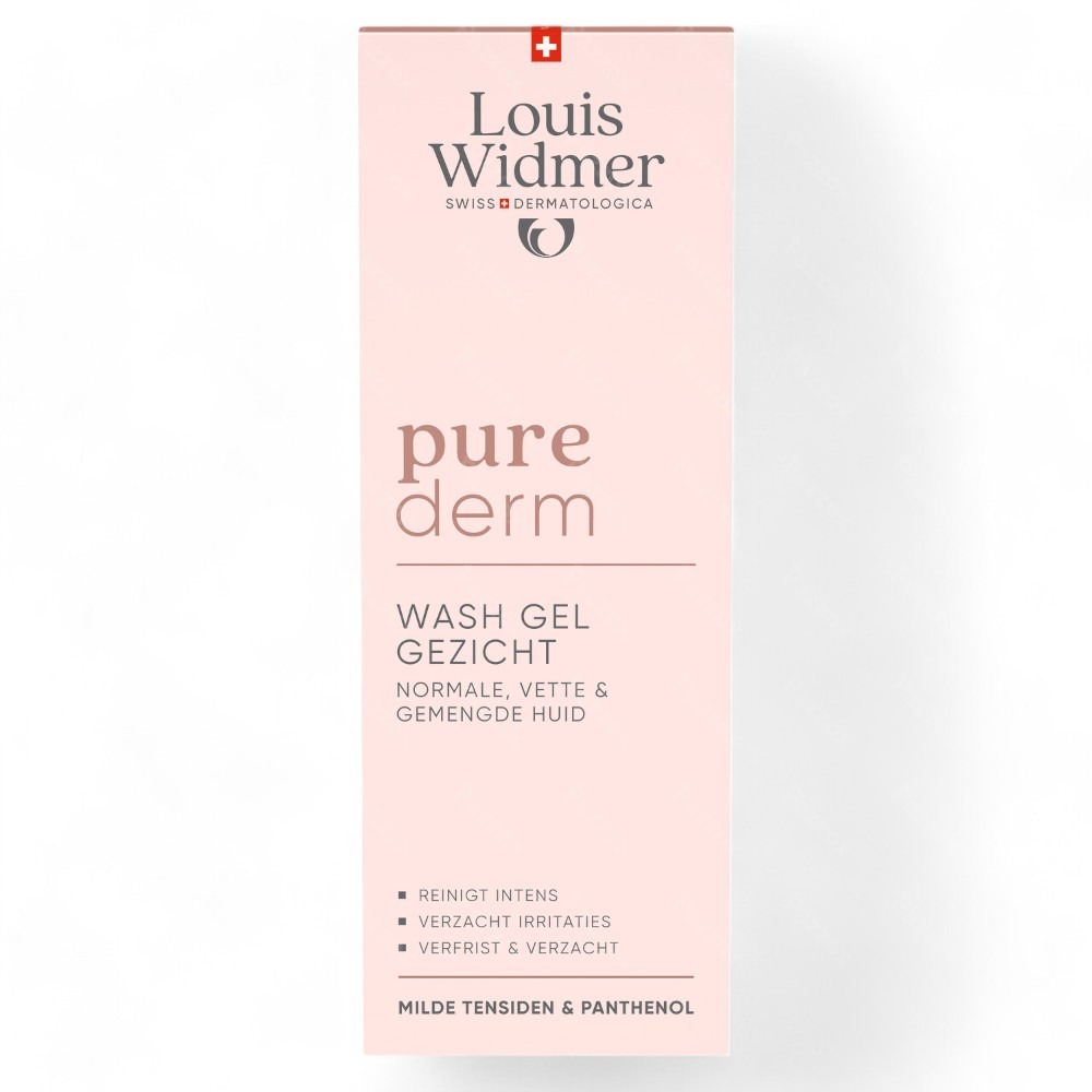 Louis Widmer Purederm Wash Gel Gezicht Geparfumeerd 125ml