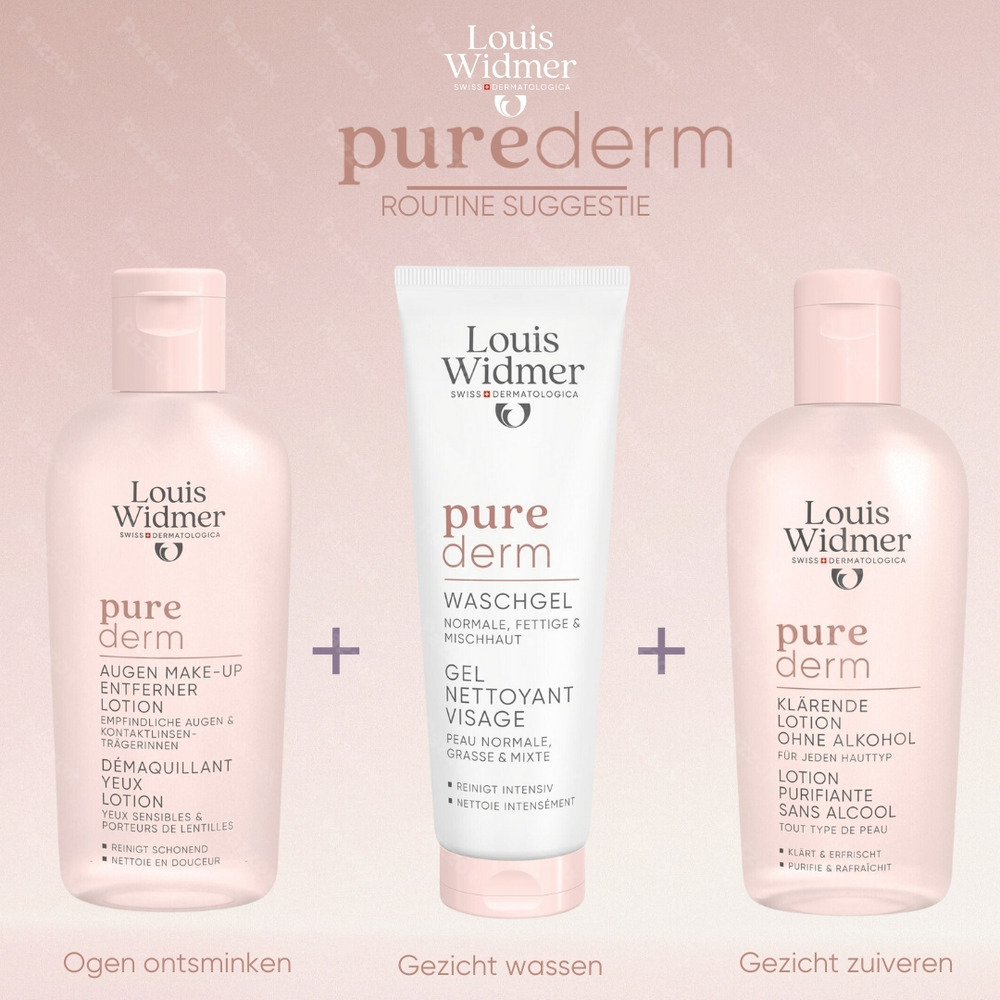 Louis Widmer Purederm Wash Gel Gezicht Geparfumeerd 125ml