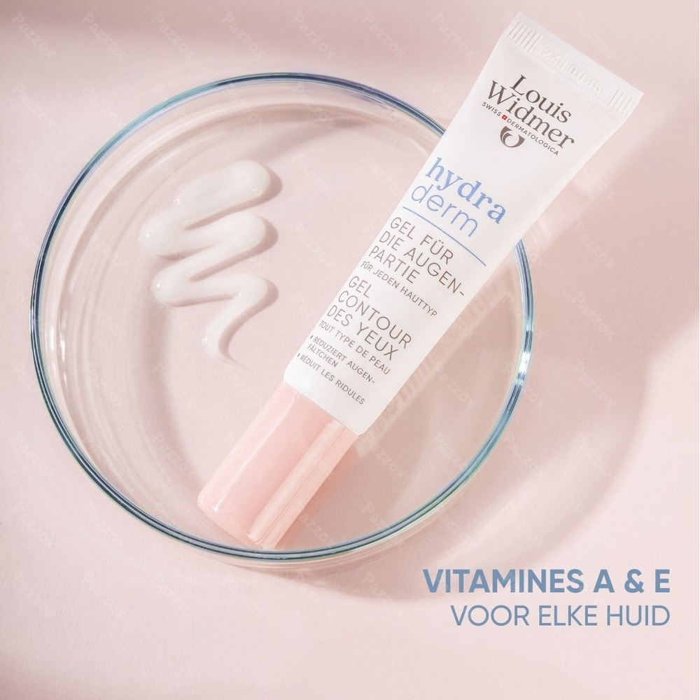 Louis Widmer Hydraderm Oogomtrek Gel Zonder Parfum 15ml