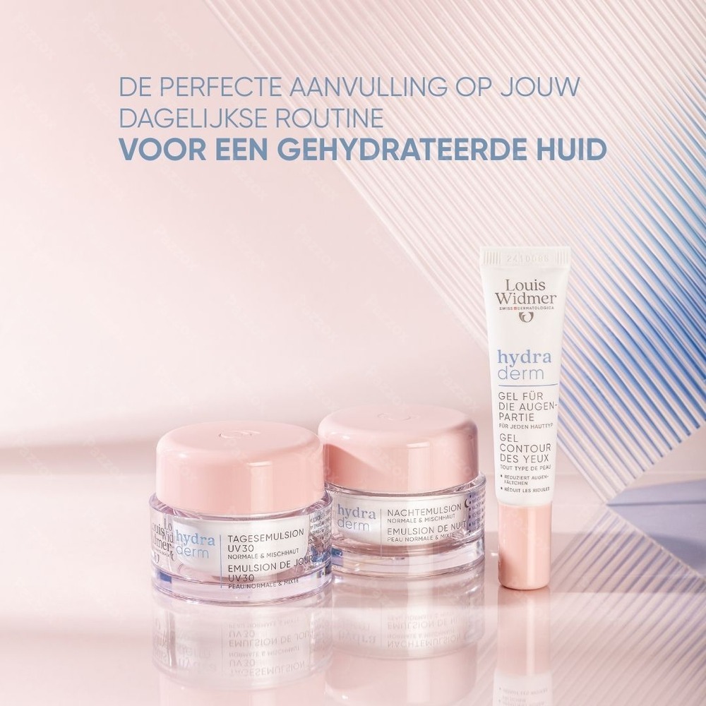Louis Widmer Hydraderm Oogomtrek Gel Zonder Parfum 15ml