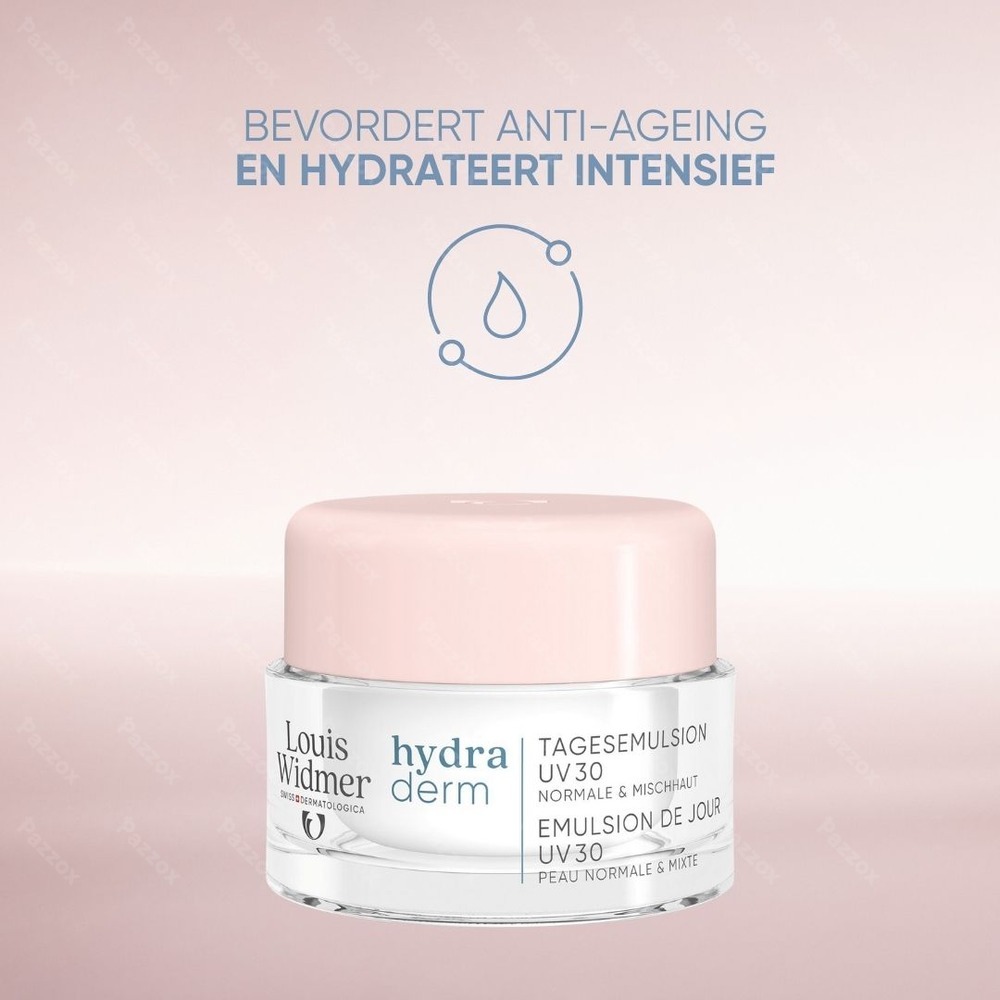 Louis Widmer Hydraderm Dagemulsie UV30 Geparfumeerd 50ml