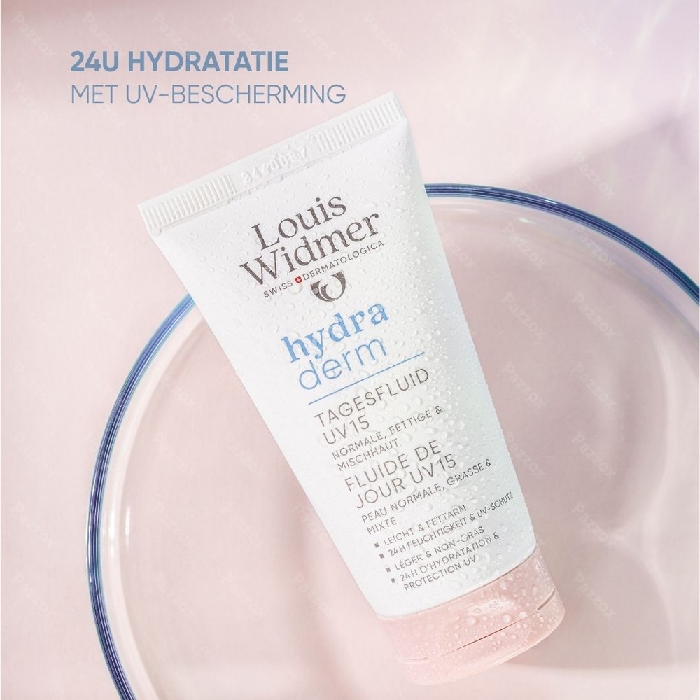 Louis Widmer Hydraderm Dag Fluide Uv 15 Met Parfum 50ml