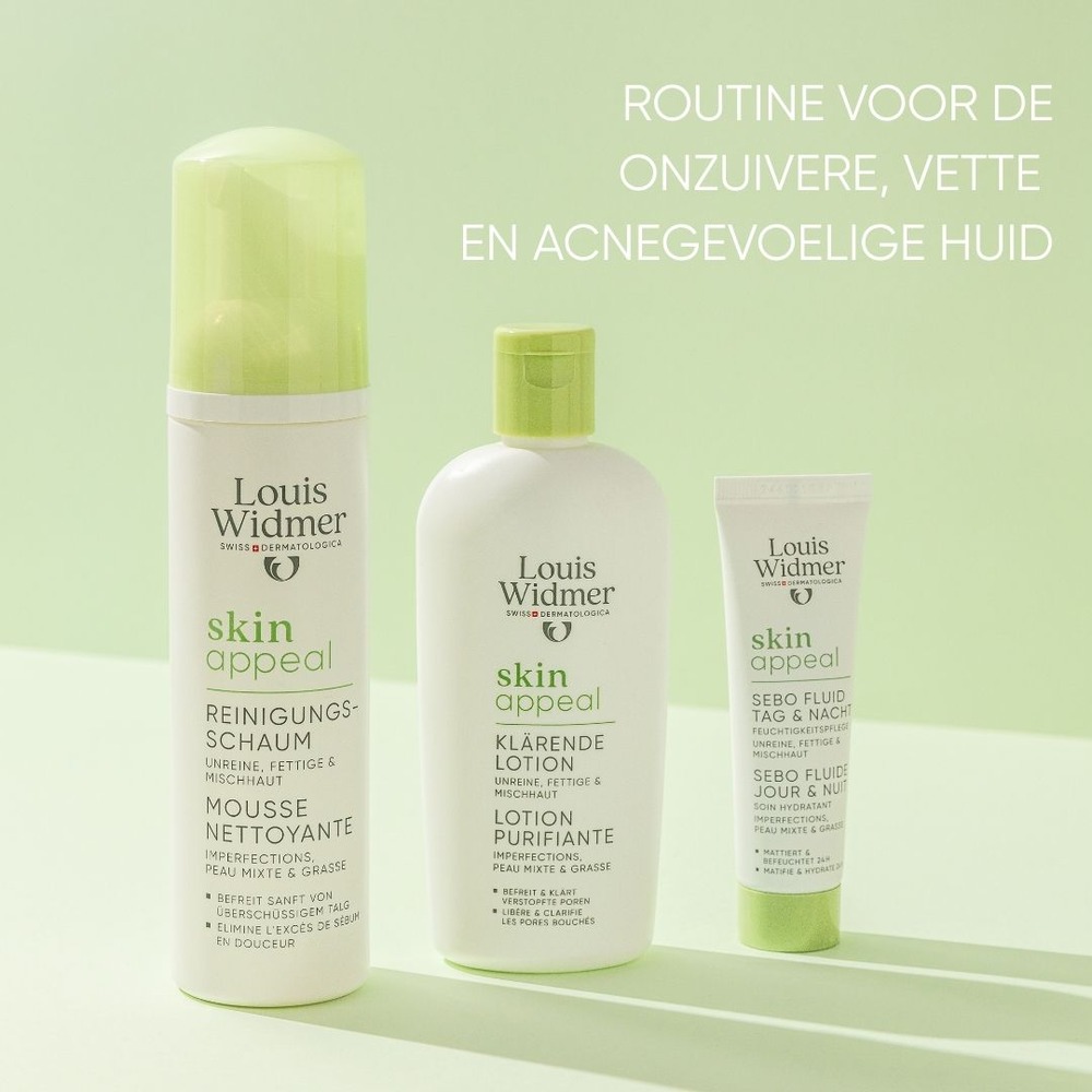 Louis Widmer SkinAppeal Sebo Fluïde Dag en Nacht Zonder Parfum Tube 30ml