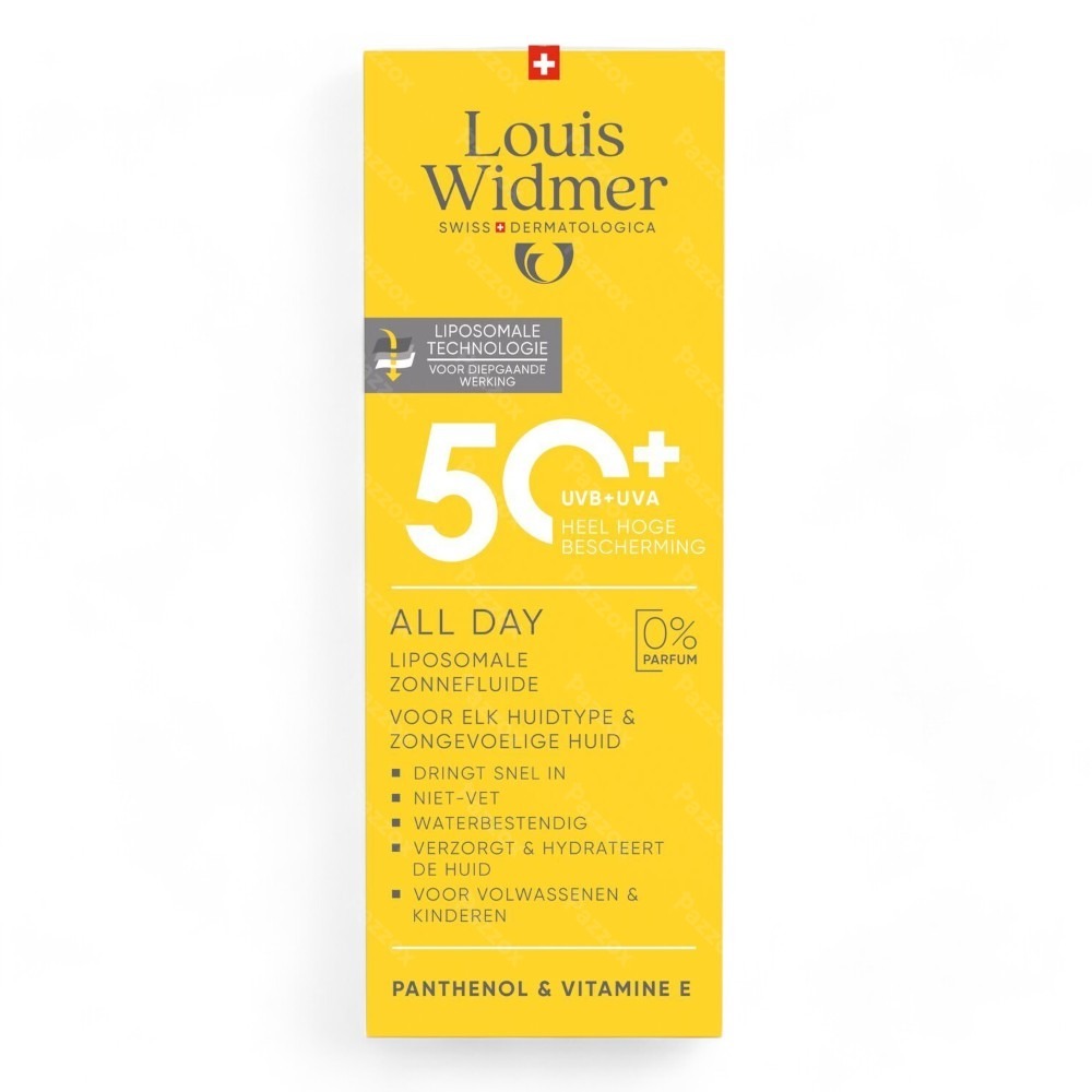 Louis Widmer Suncare All Day 50+ Zonder Parfum 100ml