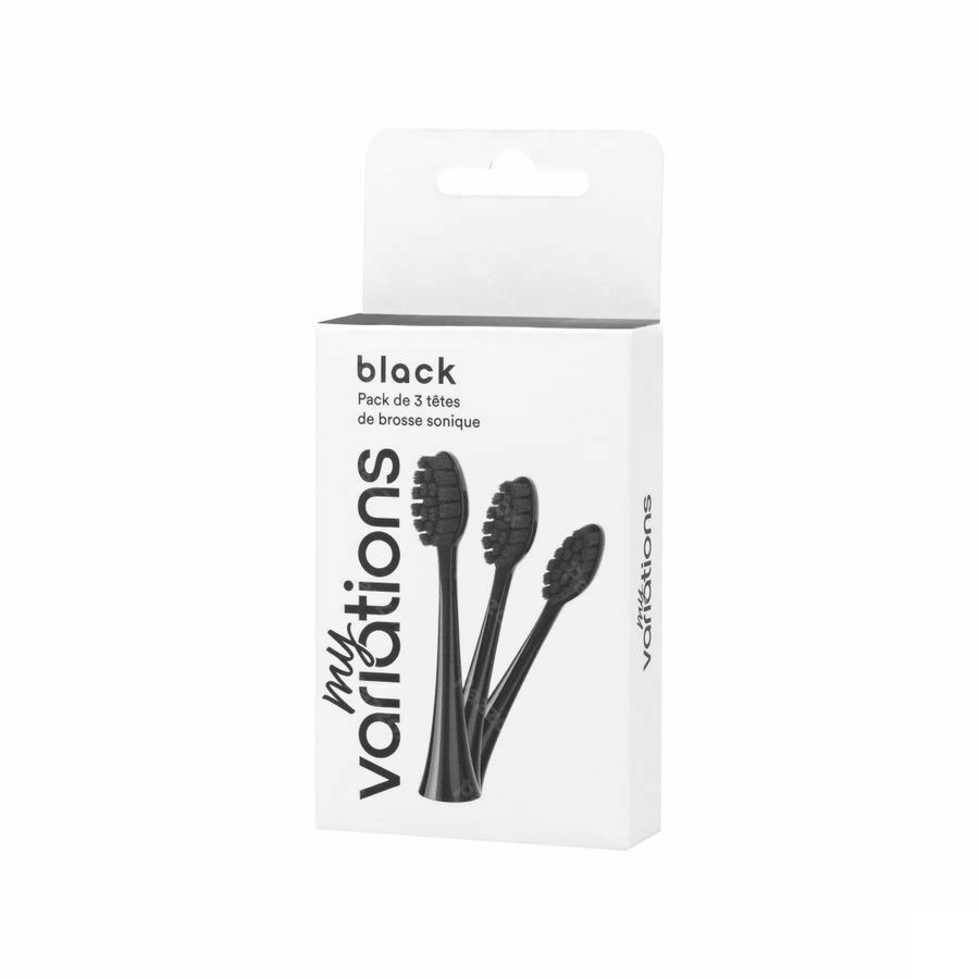 Myvariations Opzetborstels Onyx Black Pack 3