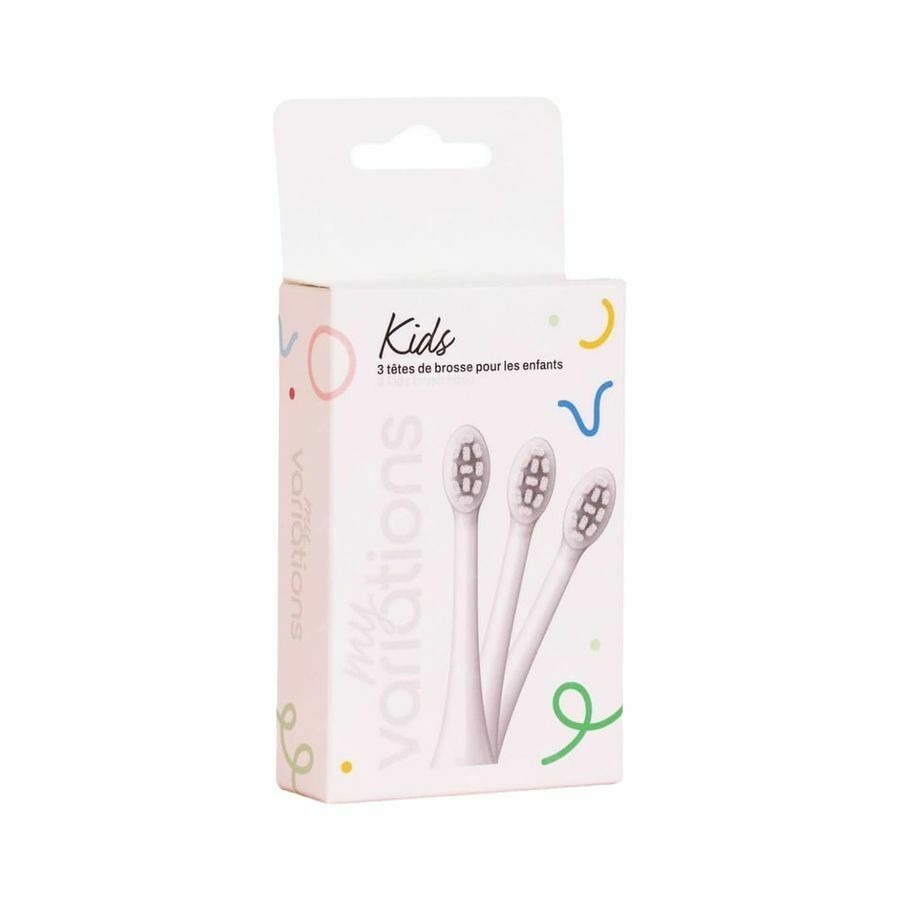 Myvariations Opzetborstels Kids White Pack 3