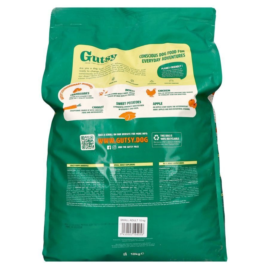 Gutsy Chicken Munchies Small Adult 10kg