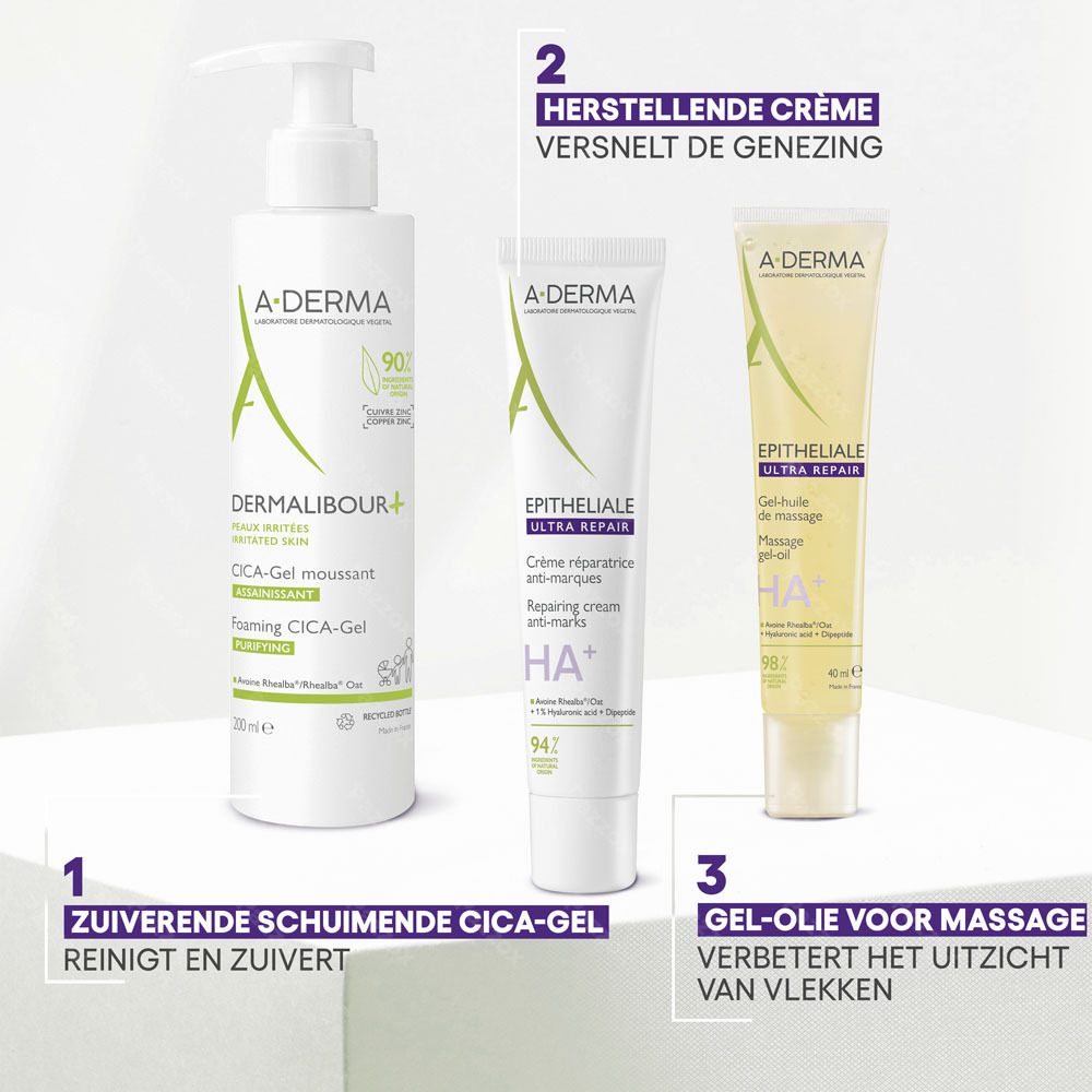 Aderma Epitheliale Gel-olie Massage 100ml