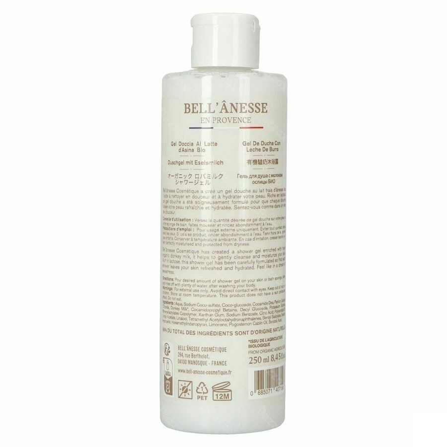 Bell Ezelinnenmelk Douchegel Katoenbloem 250ml