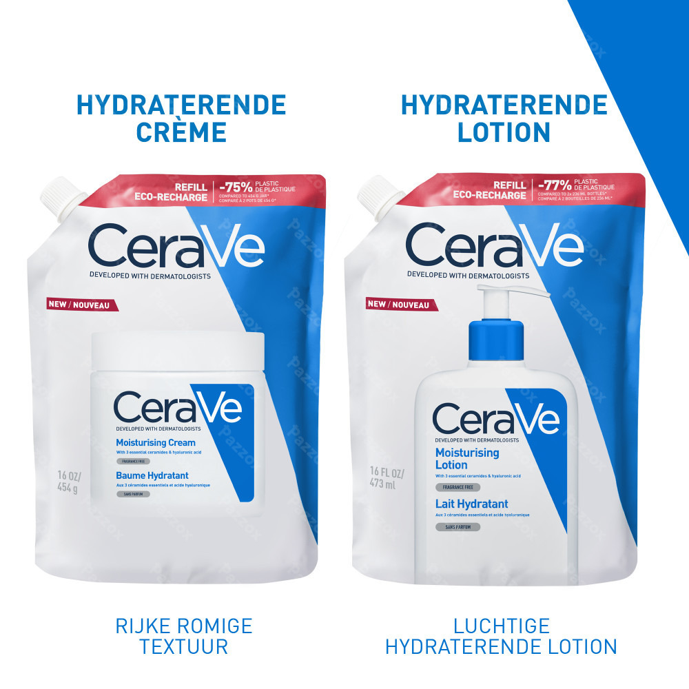 CeraVe Hydraterende melk Navulling voor de droge tot zeer droge huid 473ml
