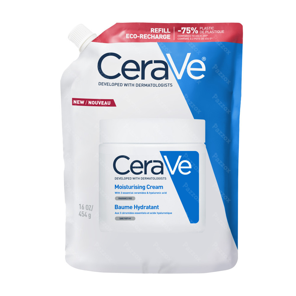 CeraVe Hydraterende Crème Navulling voor Droge tot Zeer Droge Huid 454g