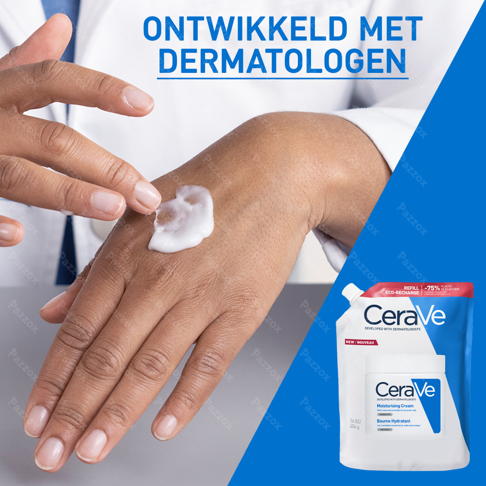 CeraVe Hydraterende Crème Navulling voor Droge tot Zeer Droge Huid 454g